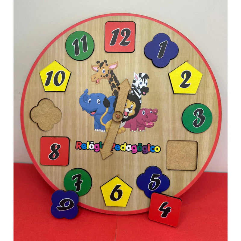 Kit Atividades 4 Brinquedos Pedagógicos Educativos Madeira MDF- Primeira Infância