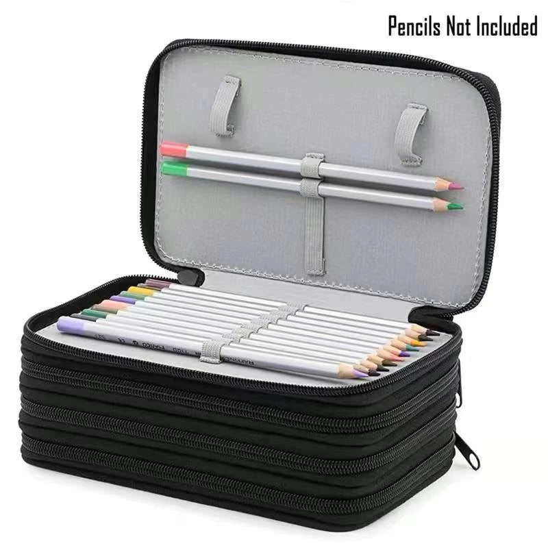 Estojo Escolar/Estojo Box/Estojo De Lápis De Quatro Camadas Com 72 Furos De Cor/Material Escolar/Papela
