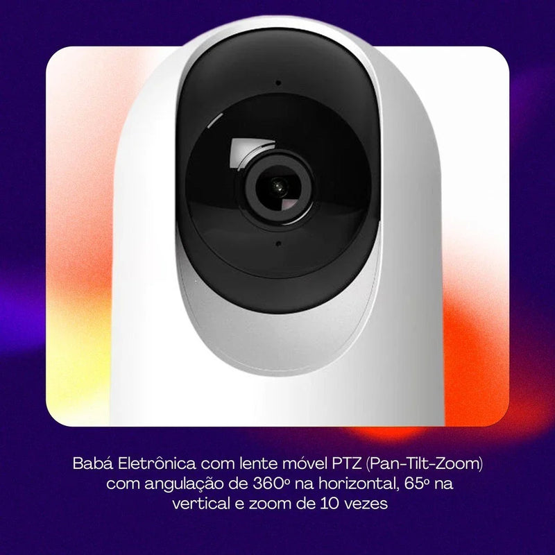 Babá Eletrônica 360 Visão Noturna E Microfone WiFi